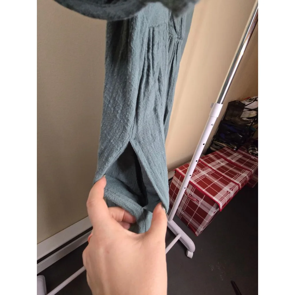 Madewell Teal Crinkle Cotton V-Neck Maxi Dress XS - Picture 2 of 10